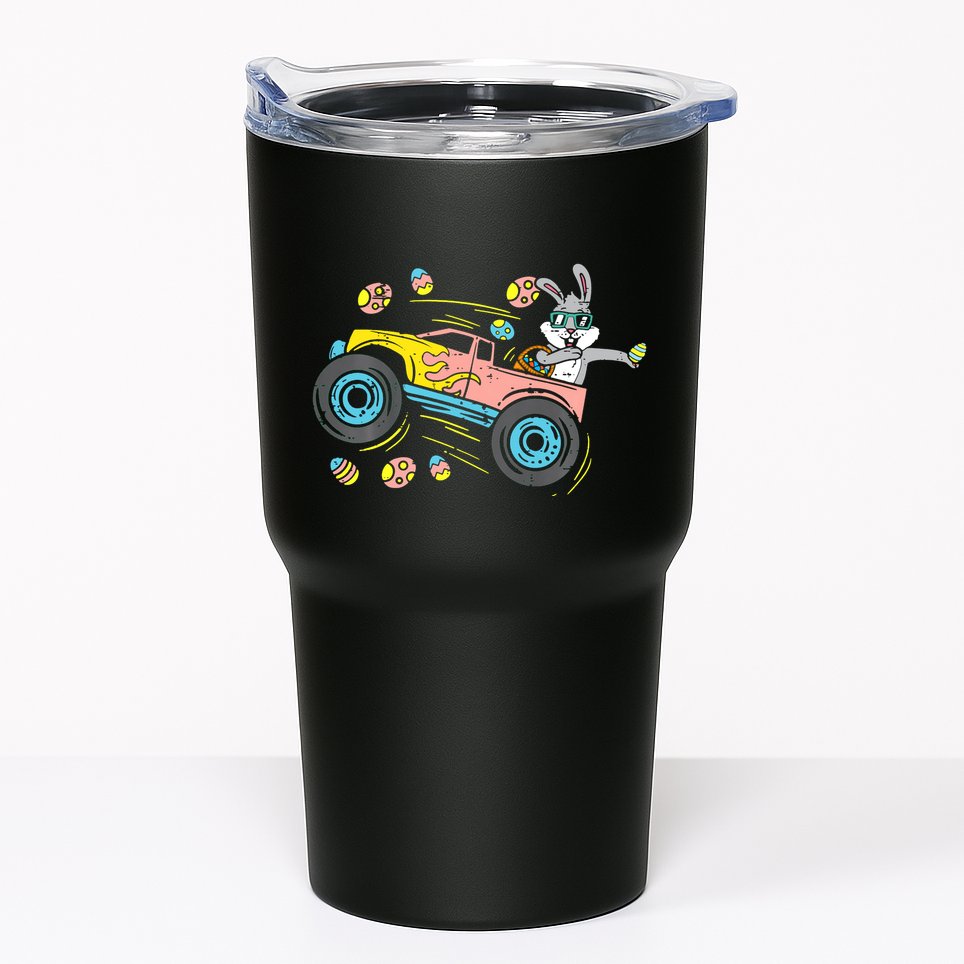 Dabbing Easter Bunny Happy Easter Monster Truck Lovers Tumbler