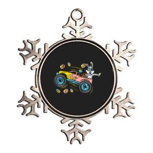 Dabbing Easter Bunny Happy Easter Monster Truck Lovers Metallic Star Ornament