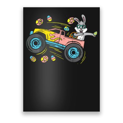 Dabbing Easter Bunny Happy Easter Monster Truck Lovers Poster