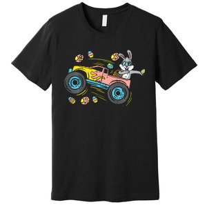 Dabbing Easter Bunny Happy Easter Monster Truck Lovers Premium T-Shirt