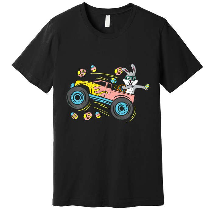 Dabbing Easter Bunny Happy Easter Monster Truck Lovers Premium T-Shirt
