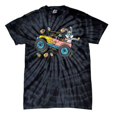 Dabbing Easter Bunny Happy Easter Monster Truck Lovers Tie-Dye T-Shirt