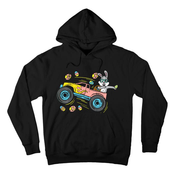 Dabbing Easter Bunny Happy Easter Monster Truck Lovers Tall Hoodie