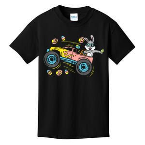 Dabbing Easter Bunny Happy Easter Monster Truck Lovers Kids T-Shirt