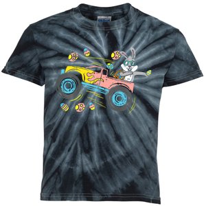 Dabbing Easter Bunny Happy Easter Monster Truck Lovers Kids Tie-Dye T-Shirt