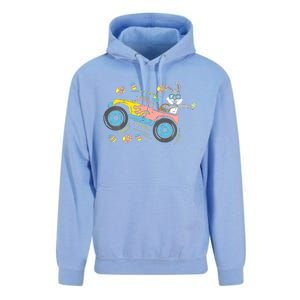 Dabbing Easter Bunny Happy Easter Monster Truck Lovers Unisex Surf Hoodie