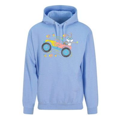 Dabbing Easter Bunny Happy Easter Monster Truck Lovers Unisex Surf Hoodie