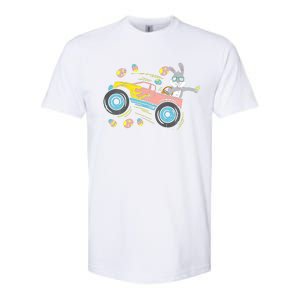 Dabbing Easter Bunny Happy Easter Monster Truck Lovers Softstyle CVC T-Shirt