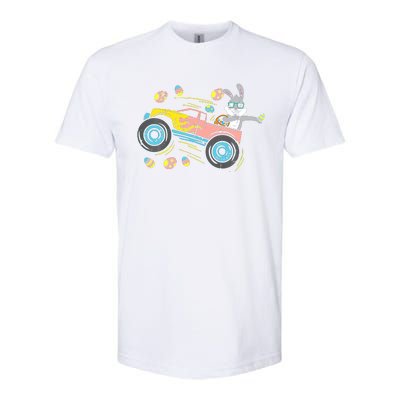 Dabbing Easter Bunny Happy Easter Monster Truck Lovers Softstyle® CVC T-Shirt