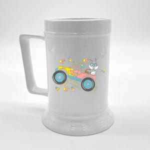 Dabbing Easter Bunny Happy Easter Monster Truck Lovers Beer Stein