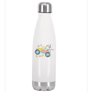 Dabbing Easter Bunny Happy Easter Monster Truck Lovers Stainless Steel Insulated Water Bottle