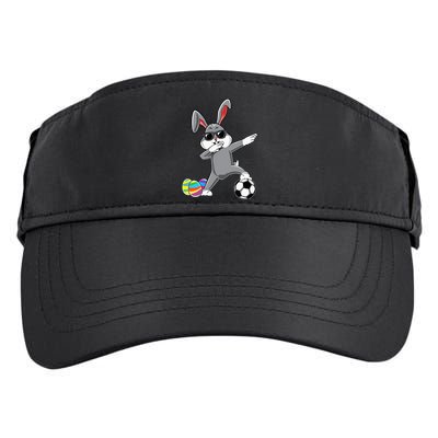 Dabbing Easter Bunny Rabbit Dab Soccer Player Adult Drive Performance Visor