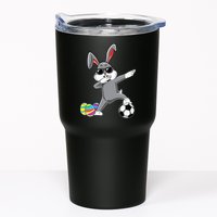 Dabbing Easter Bunny Rabbit Dab Soccer Player Tumbler