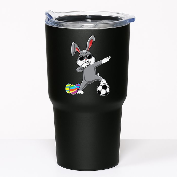Dabbing Easter Bunny Rabbit Dab Soccer Player Tumbler