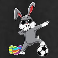 Dabbing Easter Bunny Rabbit Dab Soccer Player Tumbler