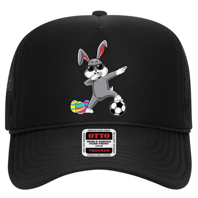 Dabbing Easter Bunny Rabbit Dab Soccer Player Trucker Hat