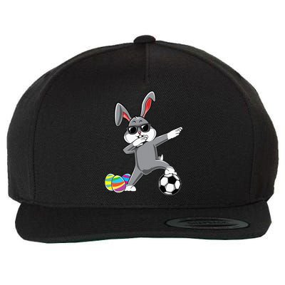 Dabbing Easter Bunny Rabbit Dab Soccer Player Wool Snapback Cap