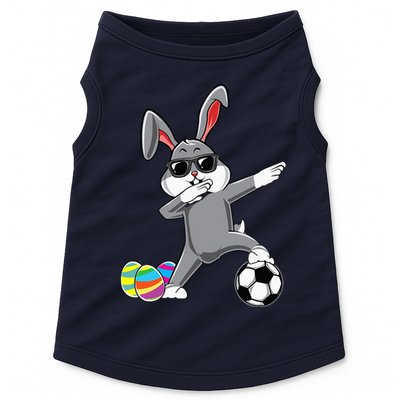 Dabbing Easter Bunny Rabbit Dab Soccer Player Doggie Tank