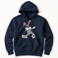 Dabbing Easter Bunny Rabbit Dab Soccer Player Hoodie
