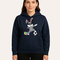 Dabbing Easter Bunny Rabbit Dab Soccer Player Hoodie