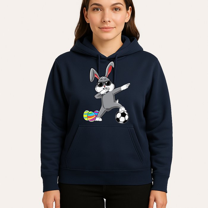 Dabbing Easter Bunny Rabbit Dab Soccer Player Hoodie