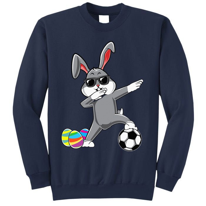 Dabbing Easter Bunny Rabbit Dab Soccer Player Sweatshirt