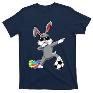 Dabbing Easter Bunny Rabbit Dab Soccer Player T-Shirt