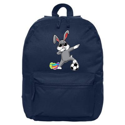 Dabbing Easter Bunny Rabbit Dab Soccer Player 16 in Basic Backpack