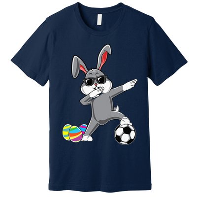 Dabbing Easter Bunny Rabbit Dab Soccer Player Premium T-Shirt