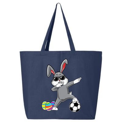 Dabbing Easter Bunny Rabbit Dab Soccer Player 25L Jumbo Tote