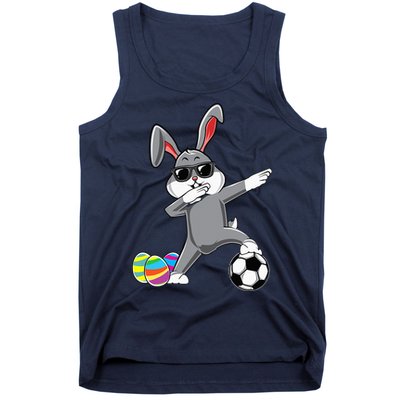 Dabbing Easter Bunny Rabbit Dab Soccer Player Tank Top