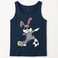 Dabbing Easter Bunny Rabbit Dab Soccer Player Tank Top