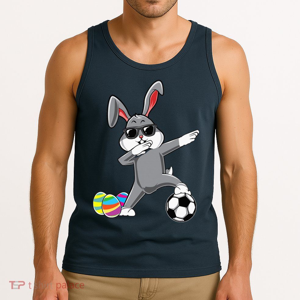 Dabbing Easter Bunny Rabbit Dab Soccer Player Tank Top