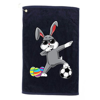 Dabbing Easter Bunny Rabbit Dab Soccer Player Golf Towel