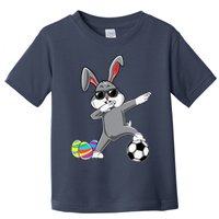 Dabbing Easter Bunny Rabbit Dab Soccer Player Toddler T-Shirt