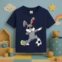 Dabbing Easter Bunny Rabbit Dab Soccer Player Toddler T-Shirt