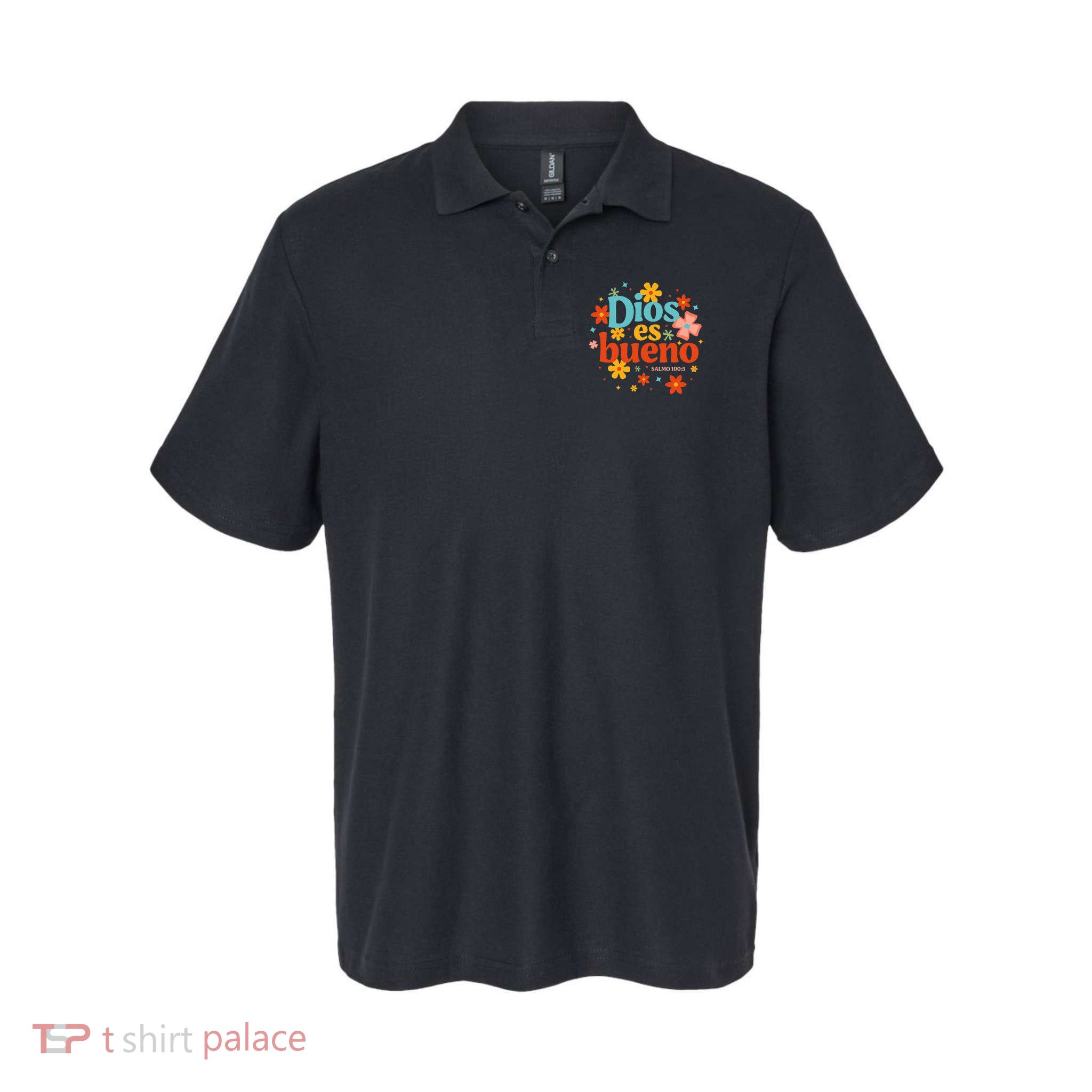 Dios Es Bueno Spanish Christian Jesus God Bible Religious Polo