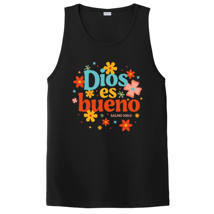 Dios Es Bueno Spanish Christian Jesus God Bible Religious PosiCharge Competitor Tank