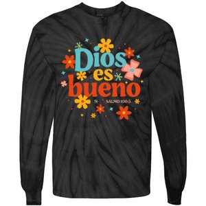 Dios Es Bueno Spanish Christian Jesus God Bible Religious Tie-Dye Long Sleeve Shirt