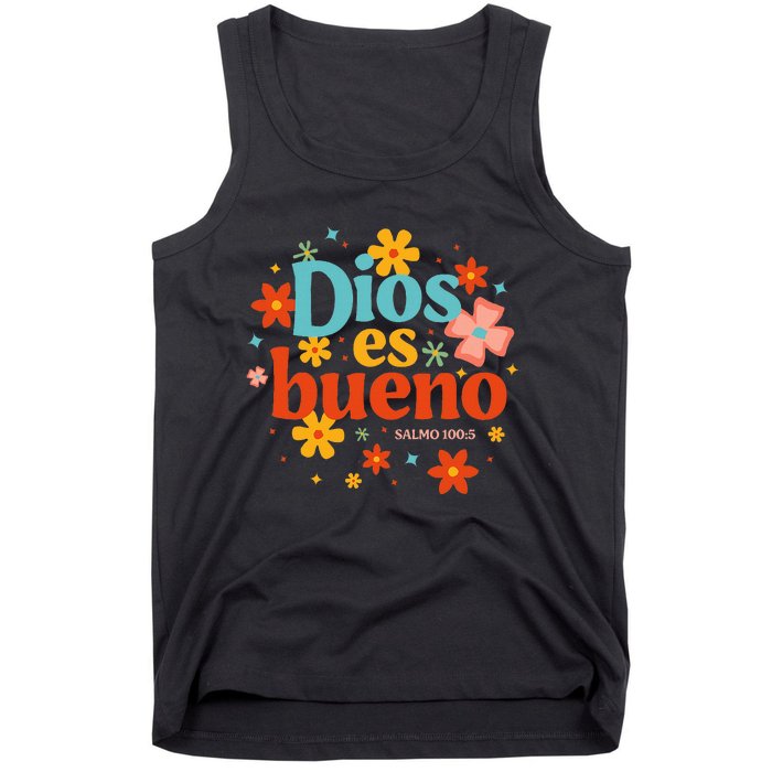 Dios Es Bueno Spanish Christian Jesus God Bible Religious Tank Top