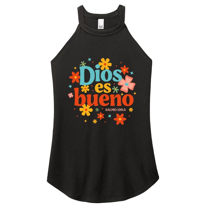 Dios Es Bueno Spanish Christian Jesus God Bible Religious Women's Perfect Tri Rocker Tank