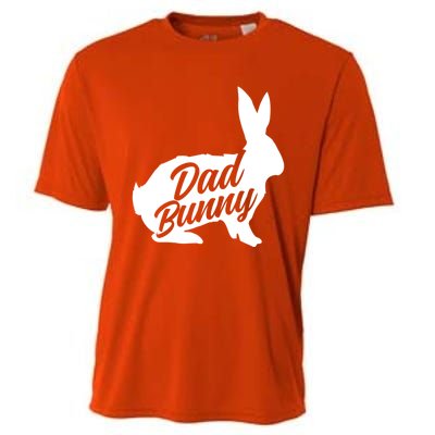 Dad Easter Bunny Silhouette Matching Family Meaningful Gift Cooling Performance Crew T-Shirt