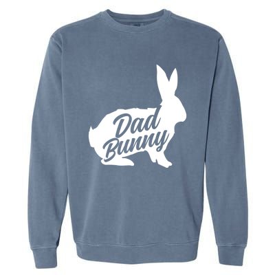 Dad Easter Bunny Silhouette Matching Family Meaningful Gift Garment-Dyed Sweatshirt