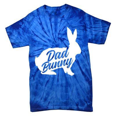 Dad Easter Bunny Silhouette Matching Family Meaningful Gift Tie-Dye T-Shirt