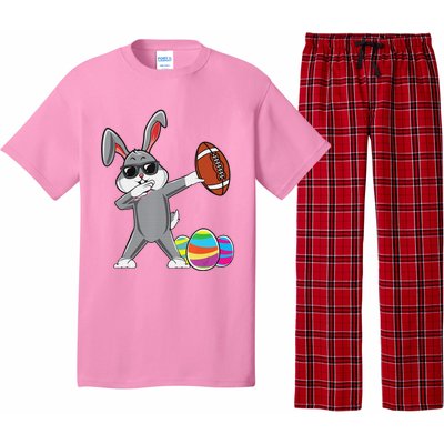 Dabbing Easter Bunny Rabbit Dab Football Player Eggs Cute Pajama Set