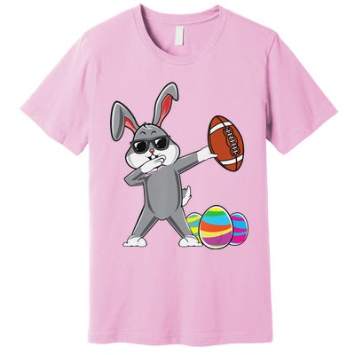 Dabbing Easter Bunny Rabbit Dab Football Player Eggs Cute Premium T-Shirt