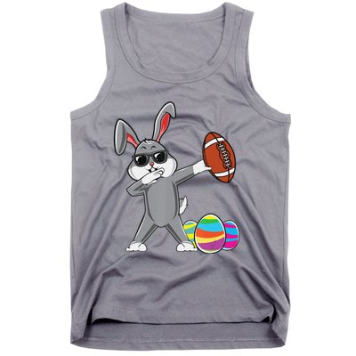 Dabbing Easter Bunny Rabbit Dab Football Player Eggs Cute Tank Top