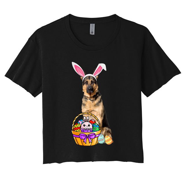 Dog Easter Bunny Cute Crop Top