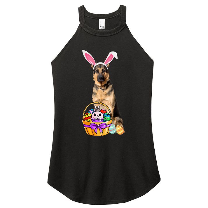 Dog Easter Bunny Cute Women's Perfect Tri Rocker Tank
