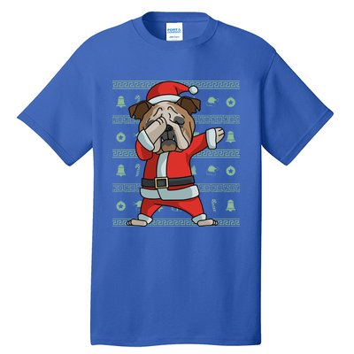 Dabbing English Bulldog Gift Funny Christmas Gift Tall T-Shirt